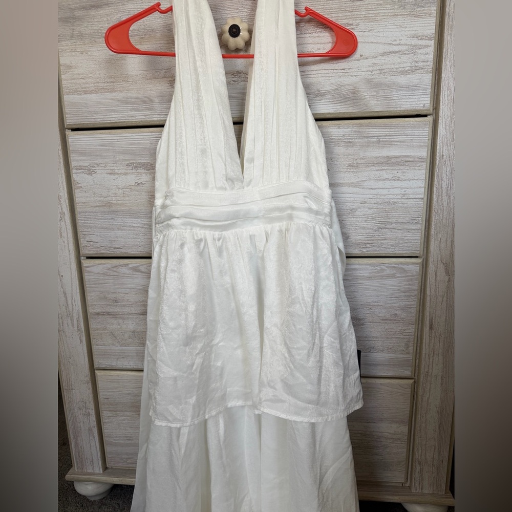 Lulus White Tiered Dress